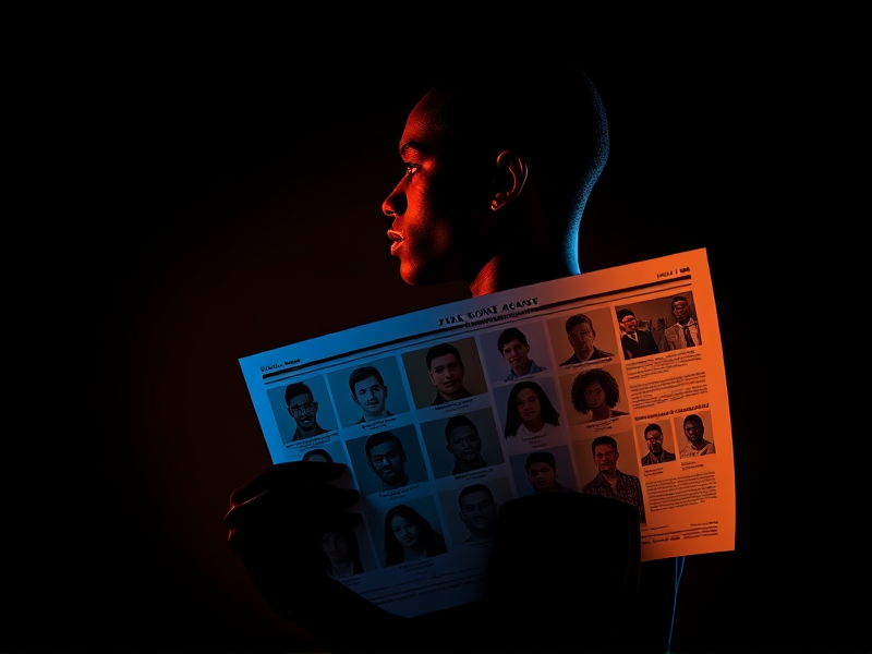 Character study portrait in dramatic light