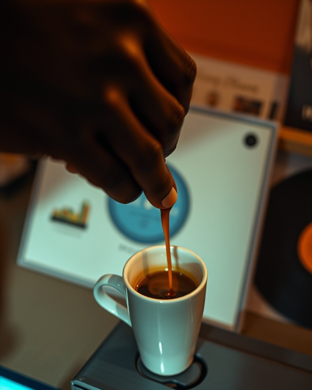 Espresso Hours — fictional A24-style student film poster