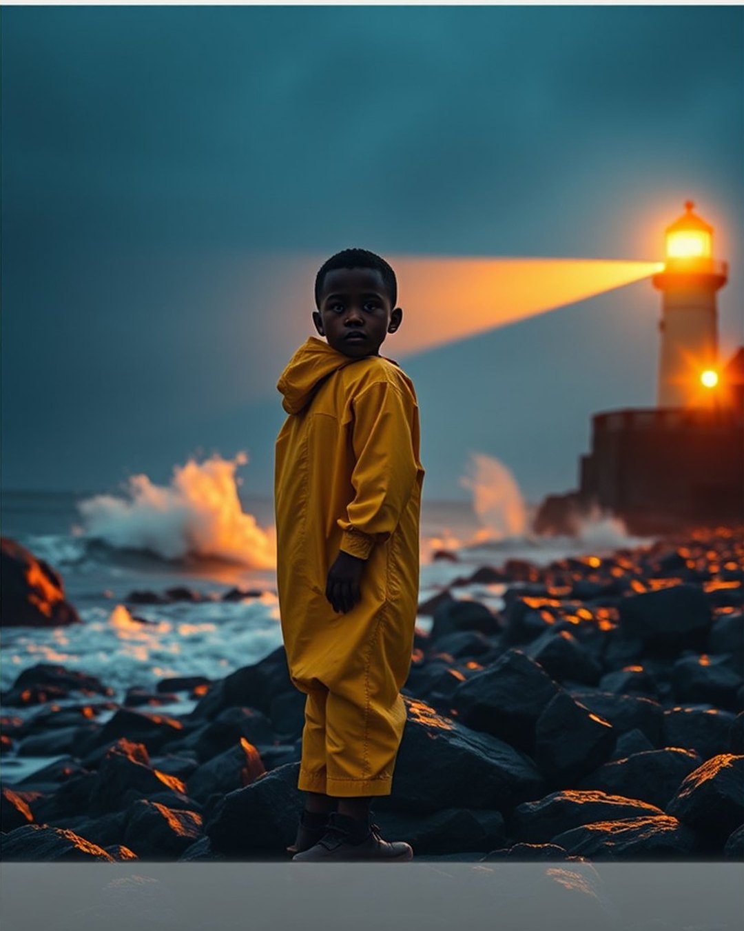Lighthouse Boy — fictional A24-style student film poster